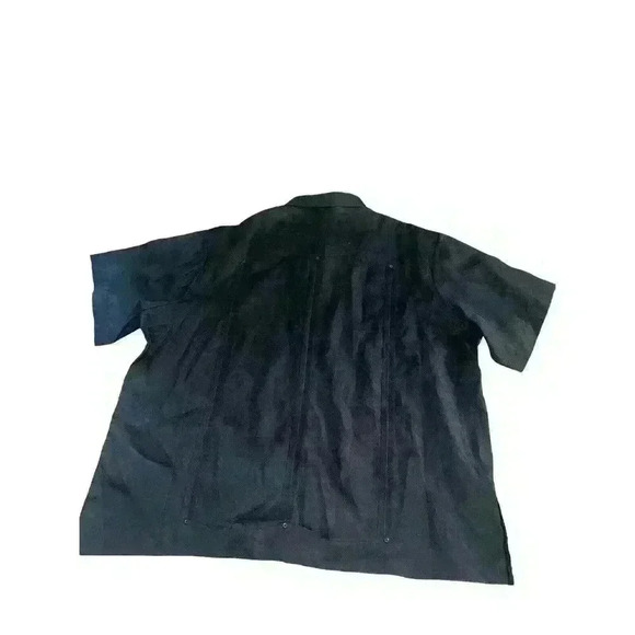 NWT Mojito 100% Linen Short Sleeve Black Button Down Size 8X XXXXXXXXL - Picture 6 of 6